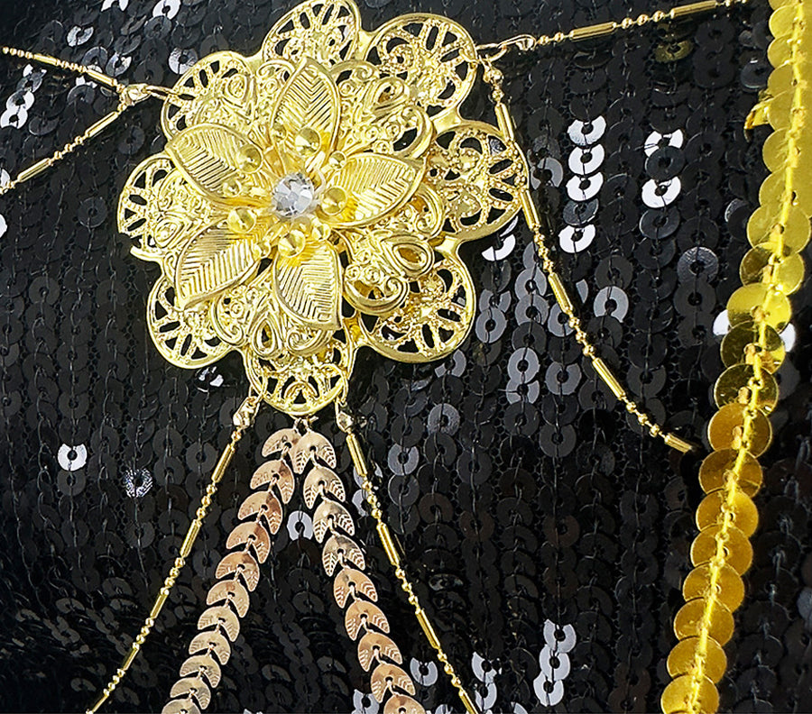 Costume Inspire KPop Demon Hunters Mira Golden Costume