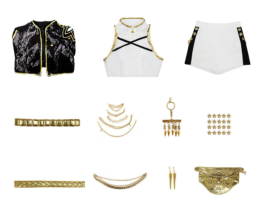 Costume Inspire KPop Demon Hunters Rumi Golden Costume