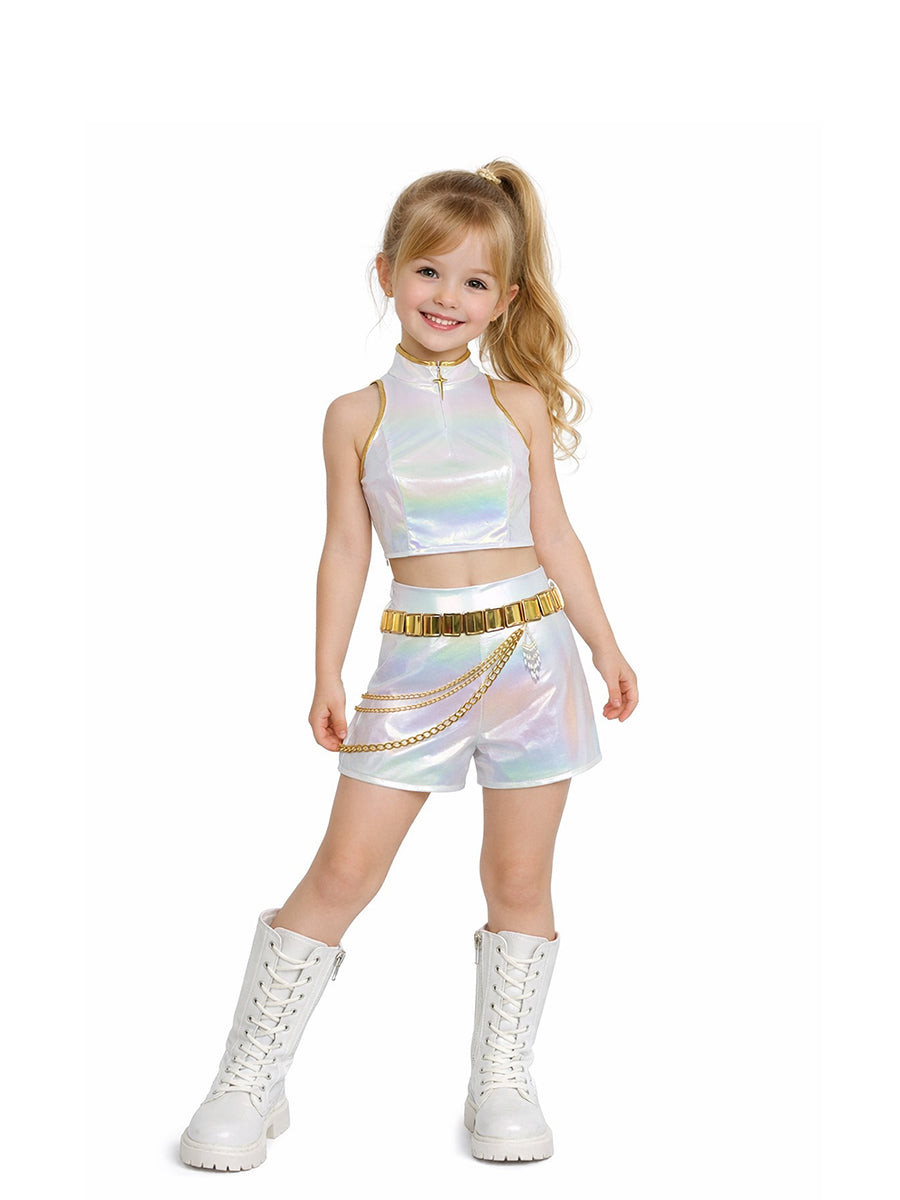 Costume Inspire KPop Demon Hunters Rumi White Costume for Kids