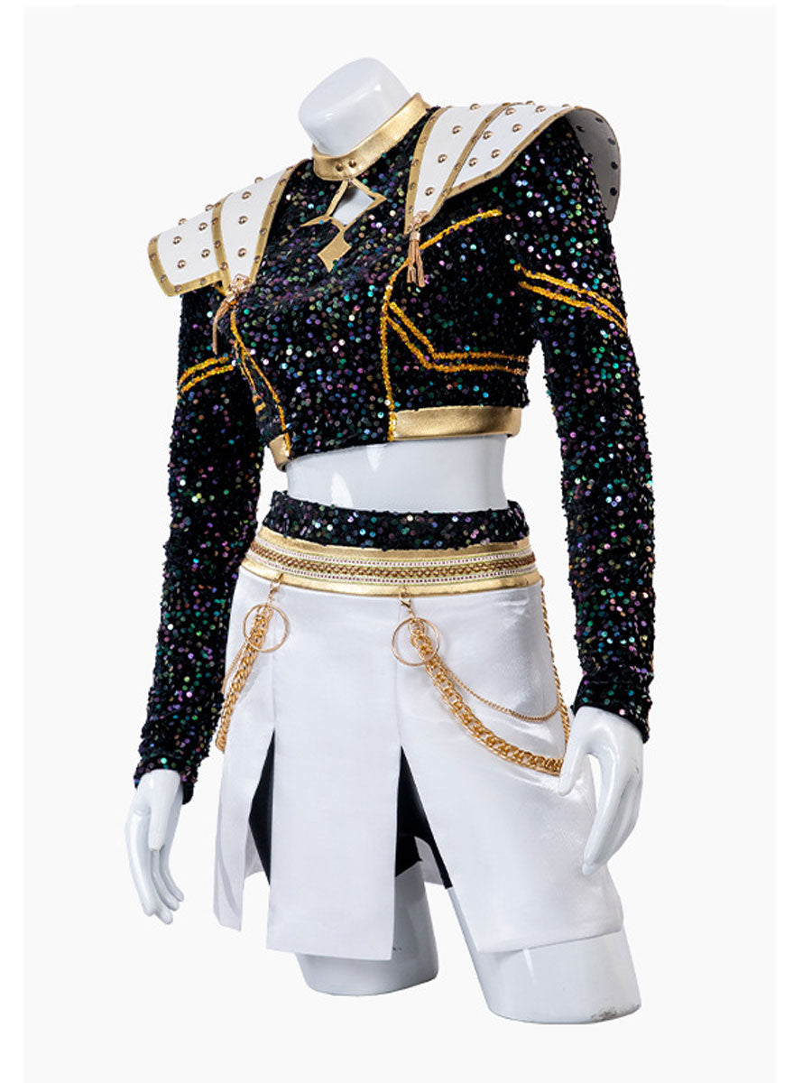 Costume Inspire KPop Demon Hunters Zoey Golden Costume