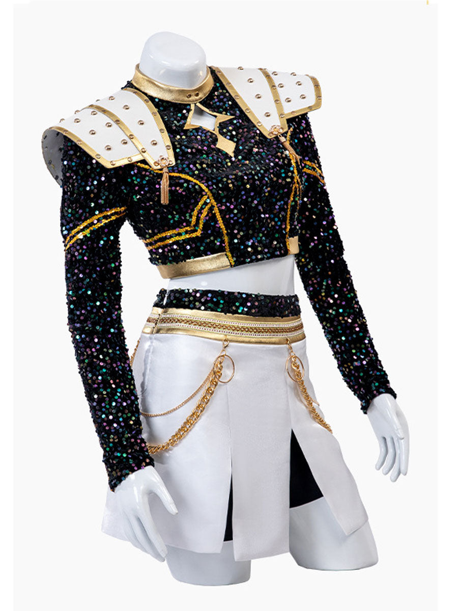 Costume Inspire KPop Demon Hunters Zoey Golden Costume