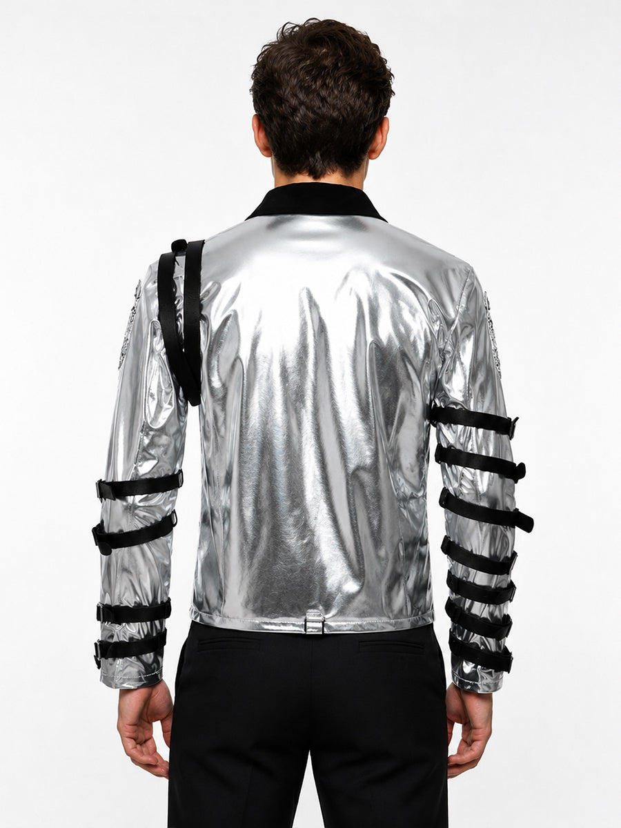 MJ Bad Tour Silver Jacket - Costume Inspire