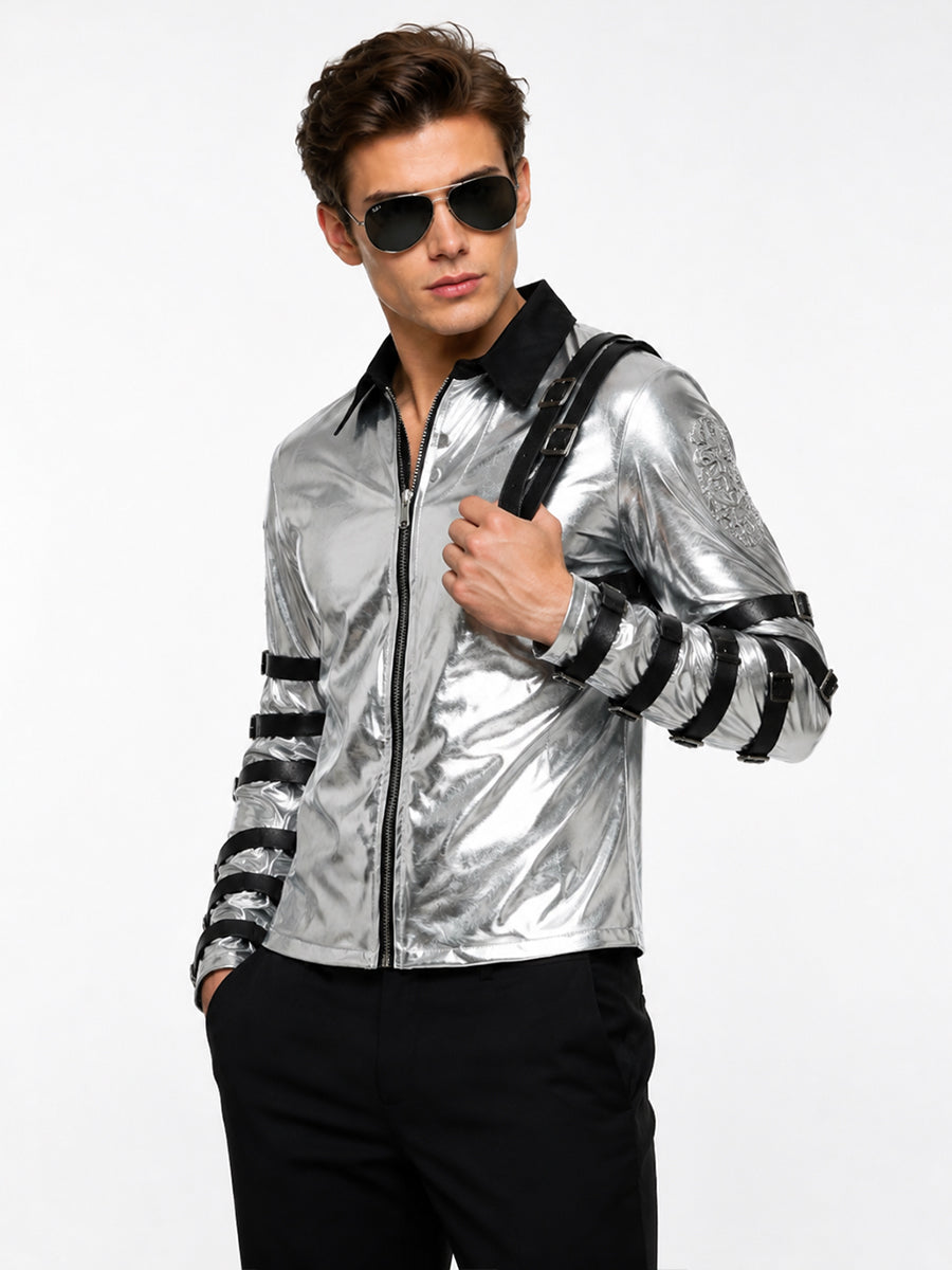 MJ Bad Tour Silver Jacket - Costume Inspire
