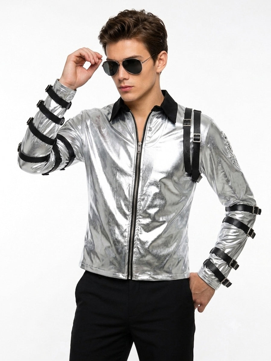MJ Bad Tour Silver Jacket - Costume Inspire