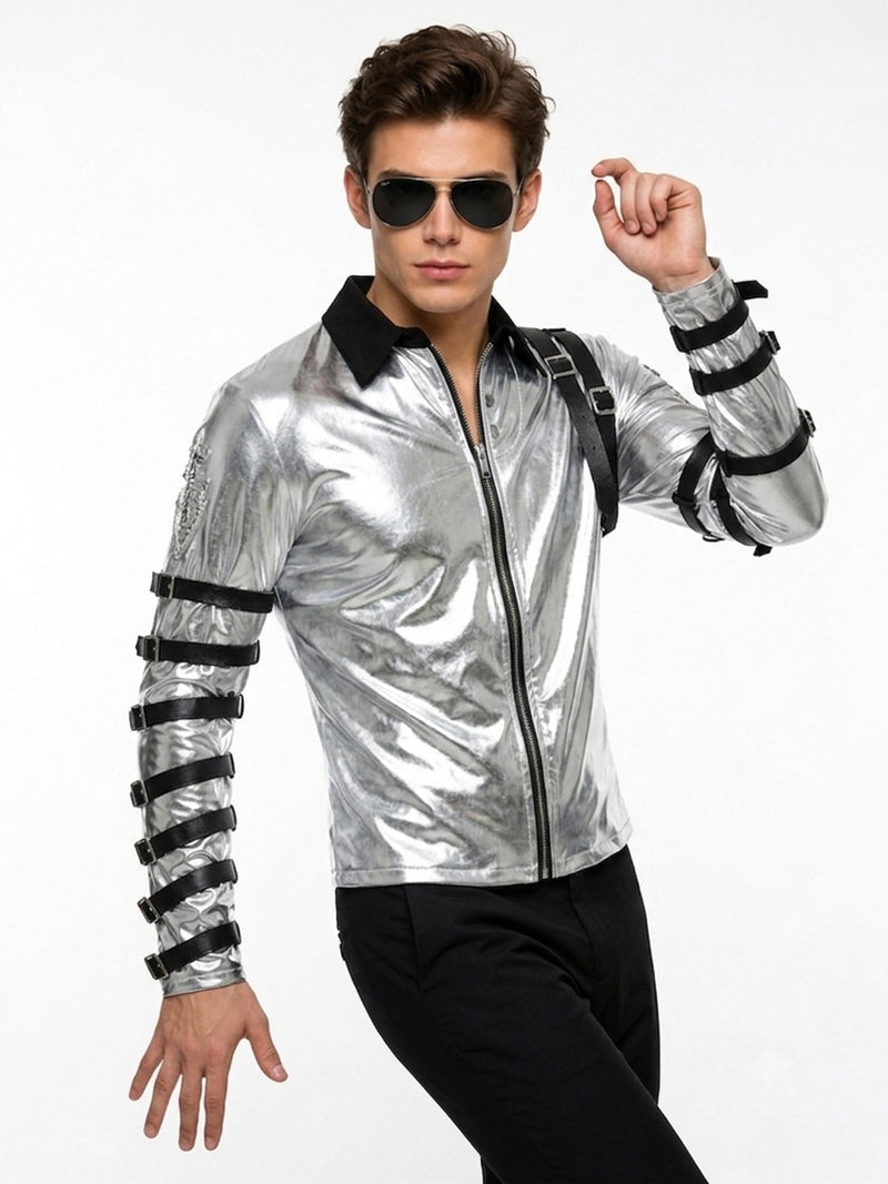 MJ Bad Tour Silver Jacket - Costume Inspire