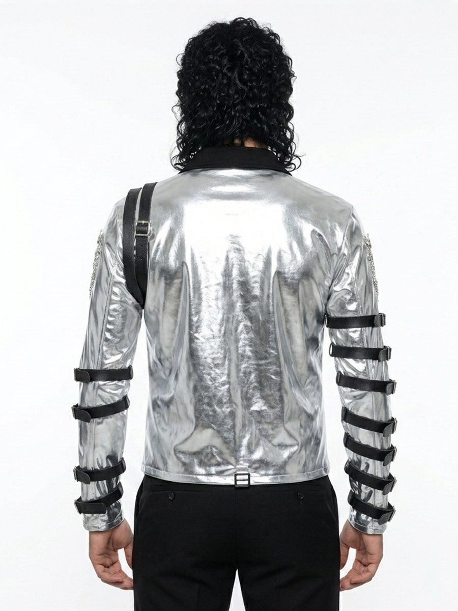 MJ Bad Tour Silver Jacket - Costume Inspire