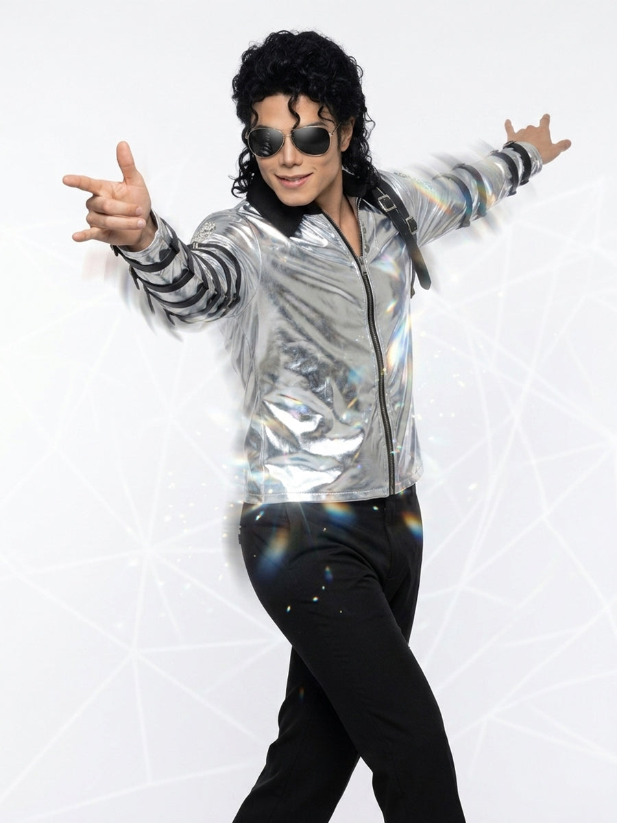 MJ Bad Tour Silver Jacket - Costume Inspire