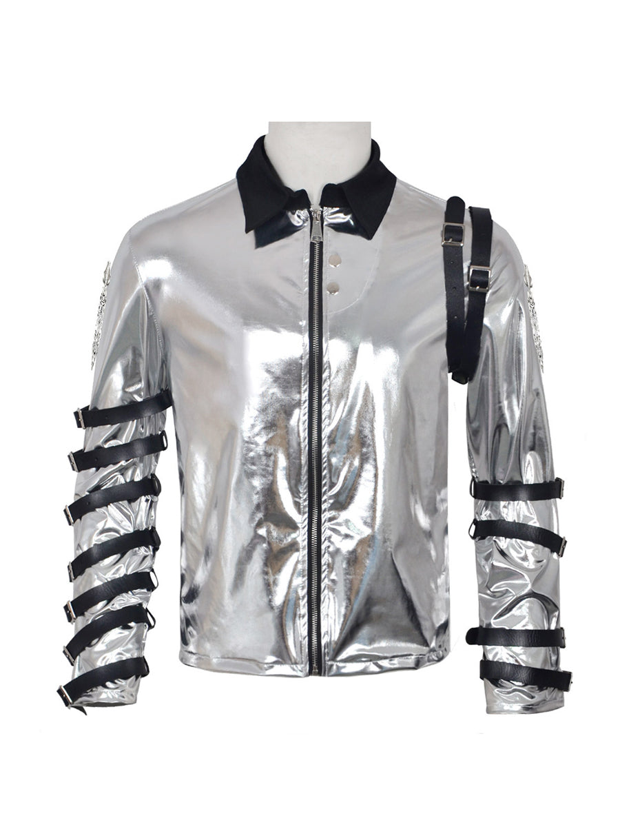 MJ Bad Tour Silver Jacket - Costume Inspire