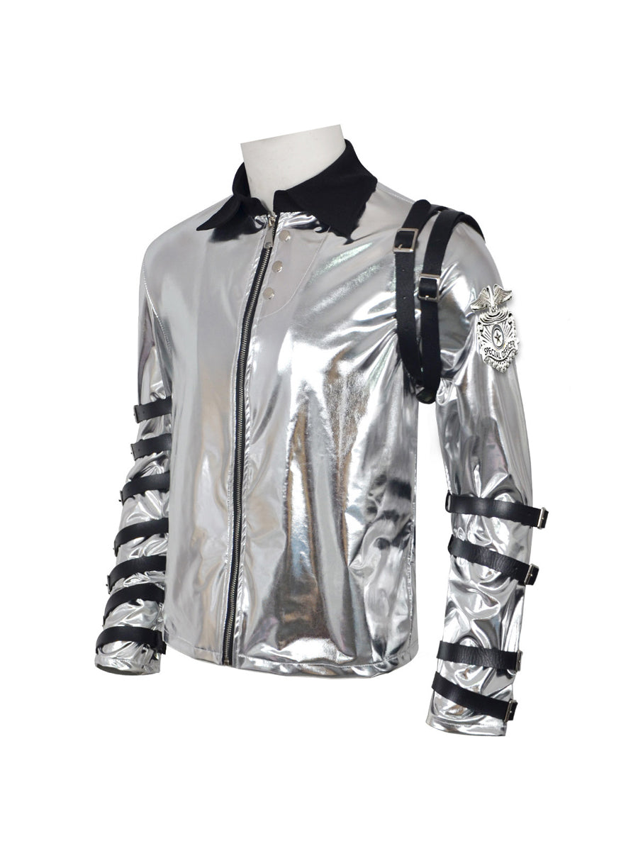 MJ Bad Tour Silver Jacket - Costume Inspire