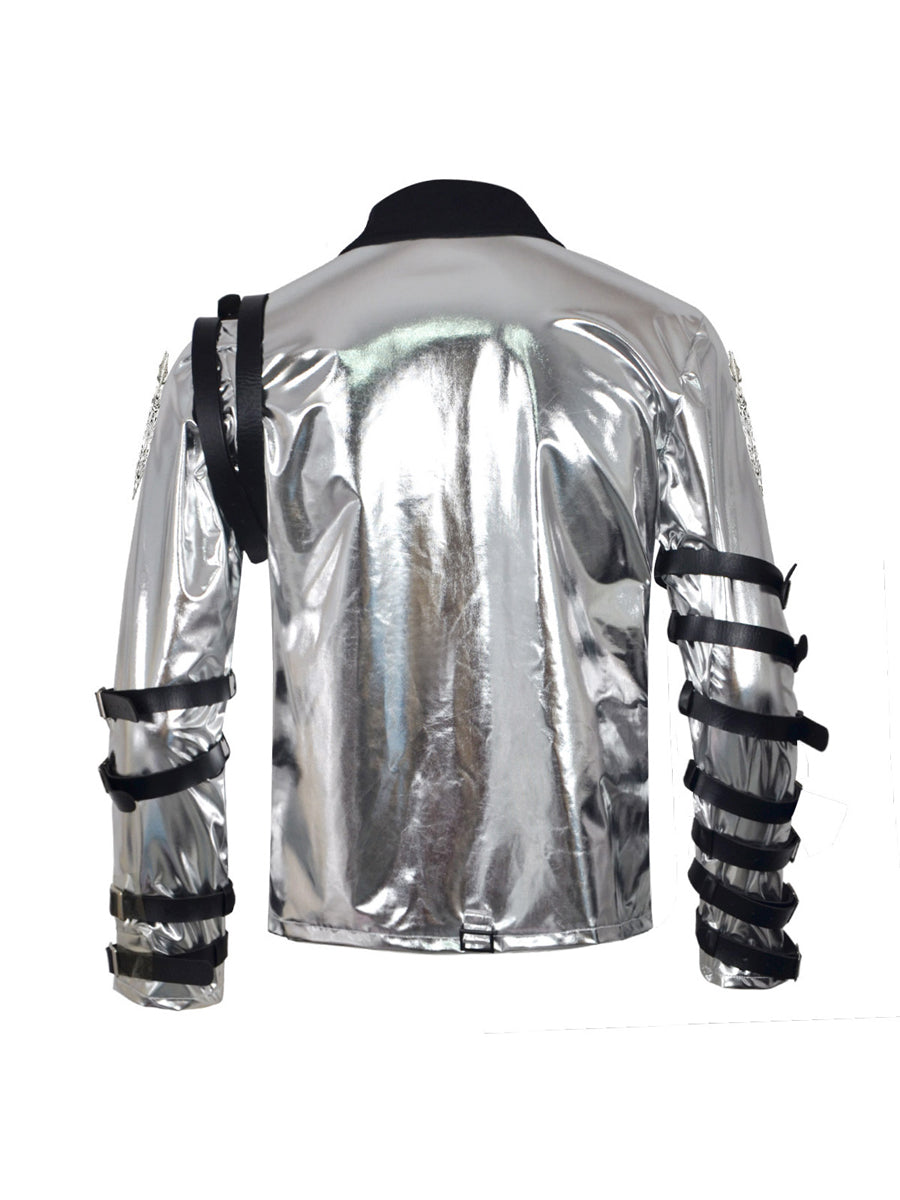 MJ Bad Tour Silver Jacket - Costume Inspire