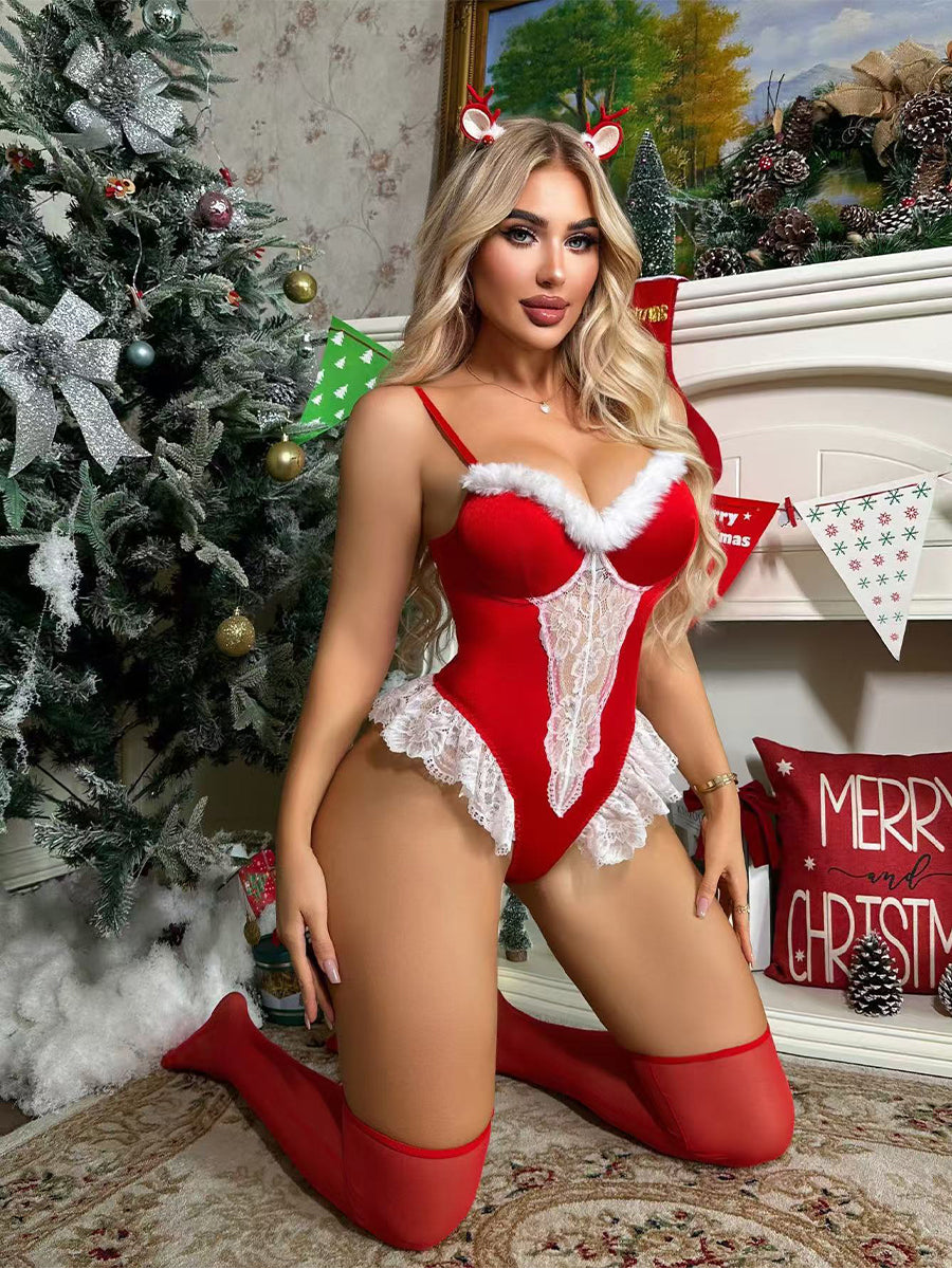 Costume Inspire Sexy Santa Lingerie Set for Women