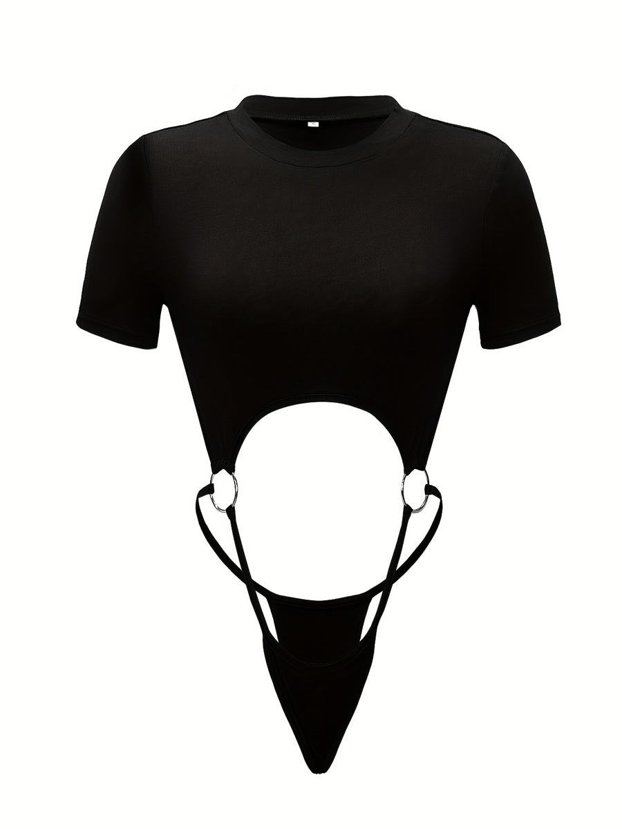 Sexy O-Ring Cutout Bodysuit - Costume Inspire