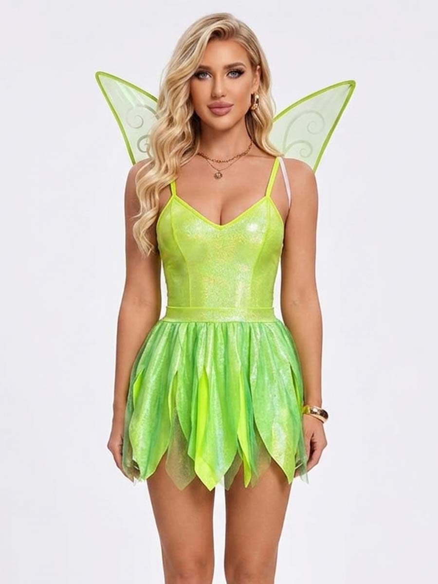 Sexy Fairy Costume - Sparkly Green Rave Outfit & Wings | Costume Inspire Sexy Fairy Costume - Sparkly Green Rave Outfit & Wings | Costume Inspire