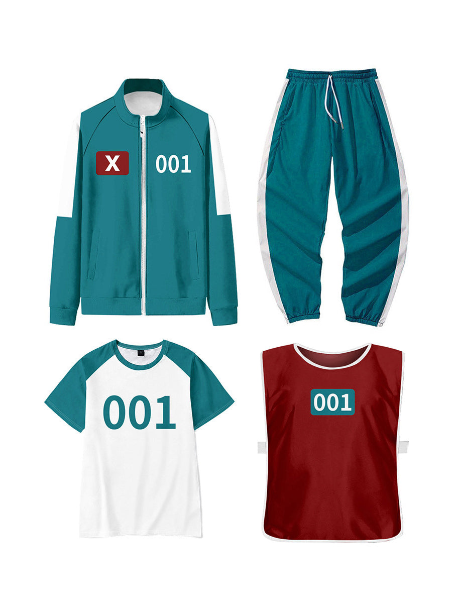 Costume Inspire Squid Game Player Costume for Kids and Adults