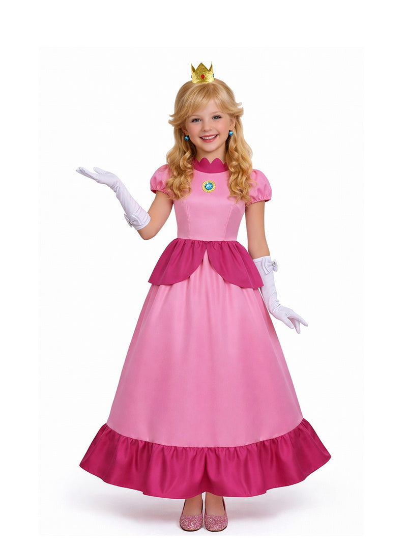 Super Mario Princess Peach Costume for Kids