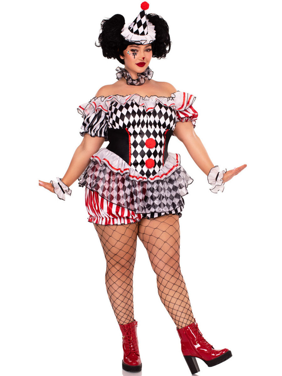 Costume Inspire Women’s Harlequin Clown Costume