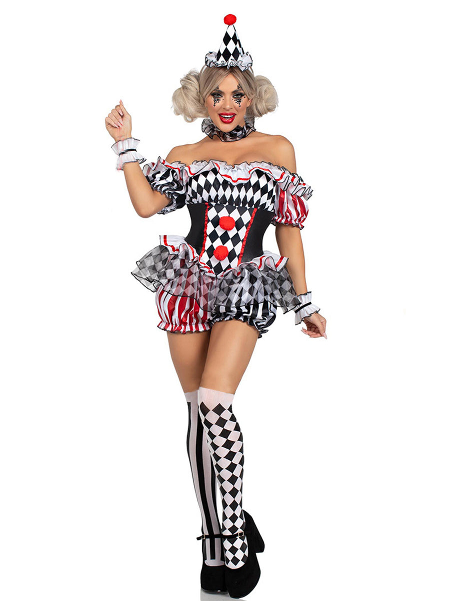 Costume Inspire Women’s Harlequin Clown Costume