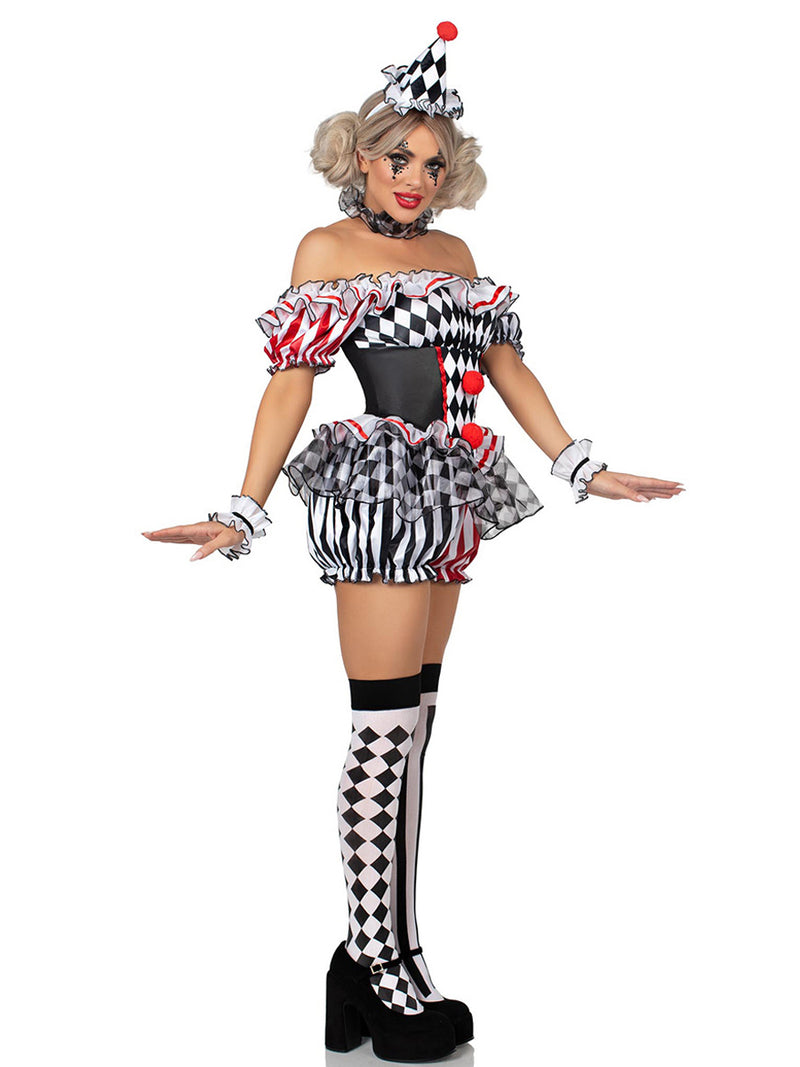Costume Inspire Women’s Harlequin Clown Costume