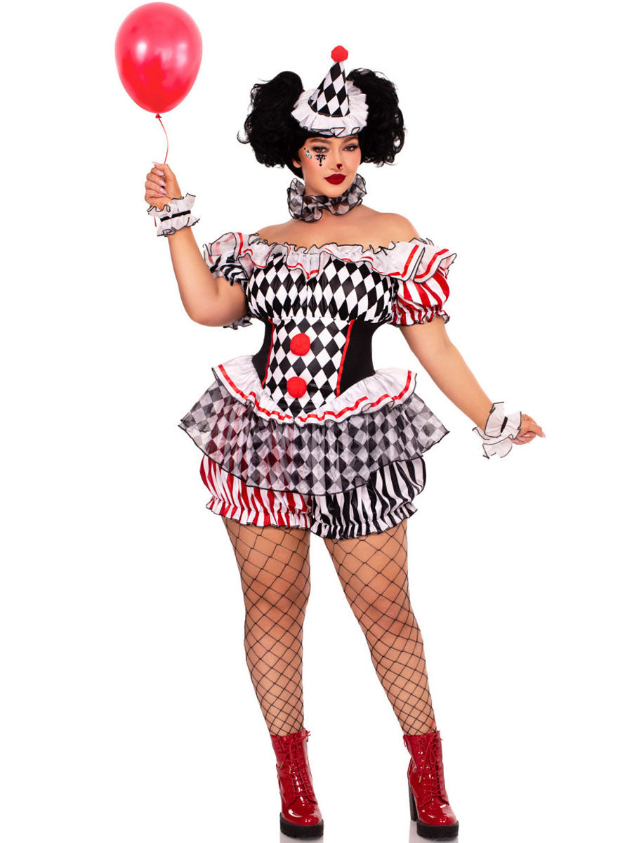 Costume Inspire Women’s Harlequin Clown Costume