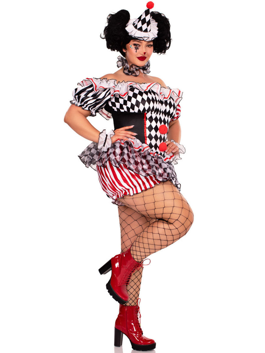Costume Inspire Women’s Harlequin Clown Costume