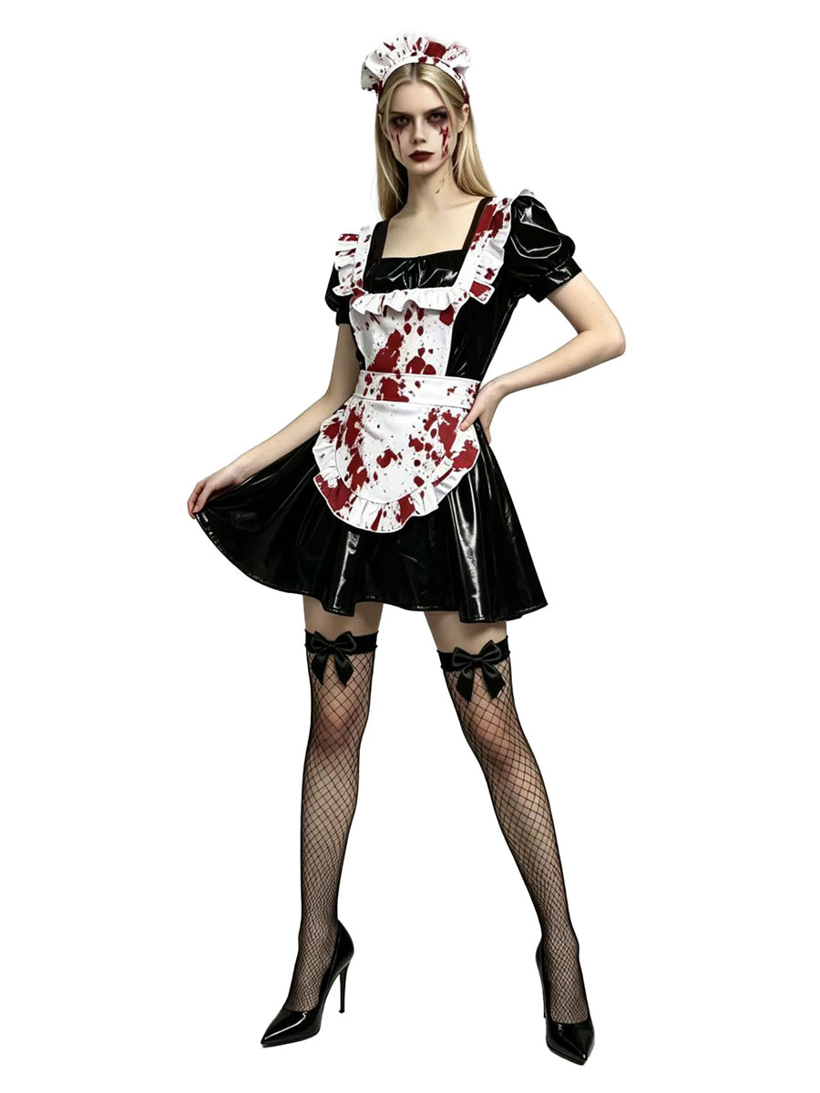 Women's Bloody French Maid Costume - Costume Inspire