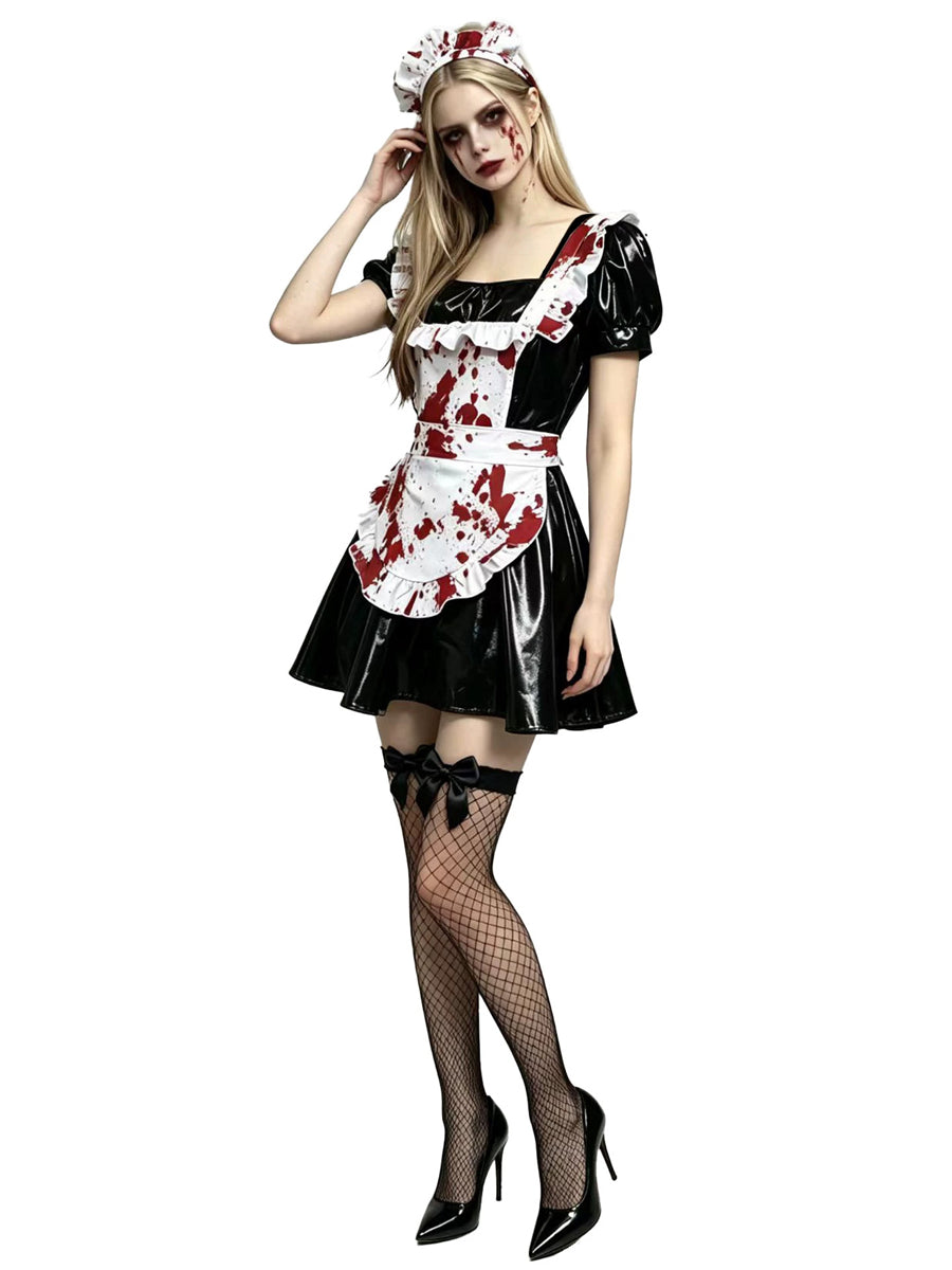 Women's Bloody French Maid Costume - Costume Inspire