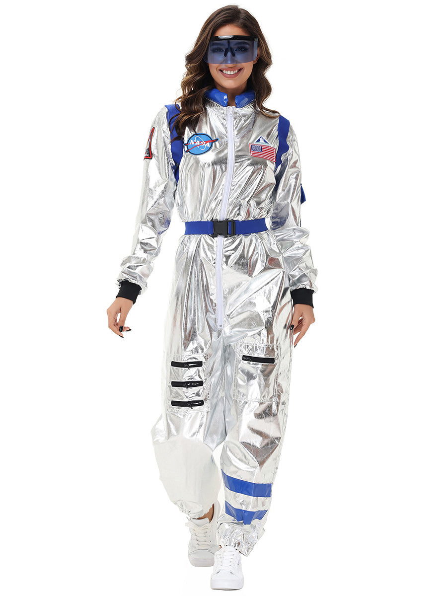 Costume Inspire Women's Metallic Silver Astronaut Costume