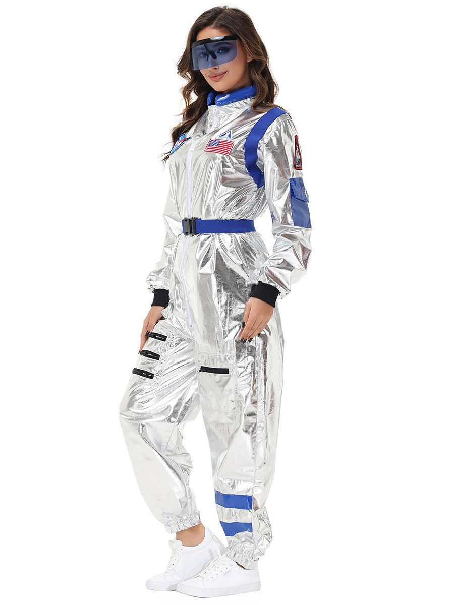 Costume Inspire Women's Metallic Silver Astronaut Costume
