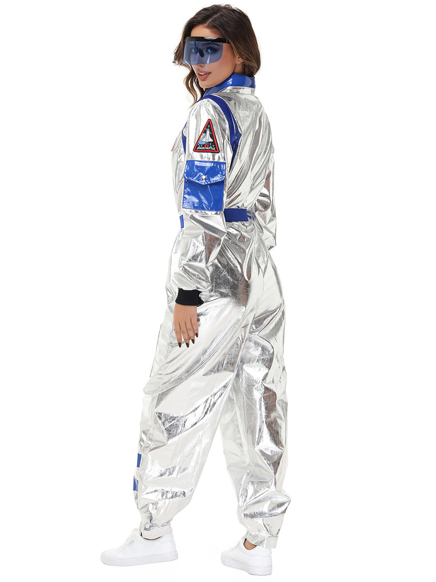 Costume Inspire Women's Metallic Silver Astronaut Costume