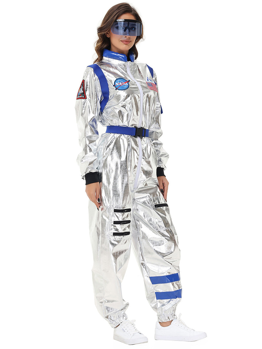 Costume Inspire Women's Metallic Silver Astronaut Costume