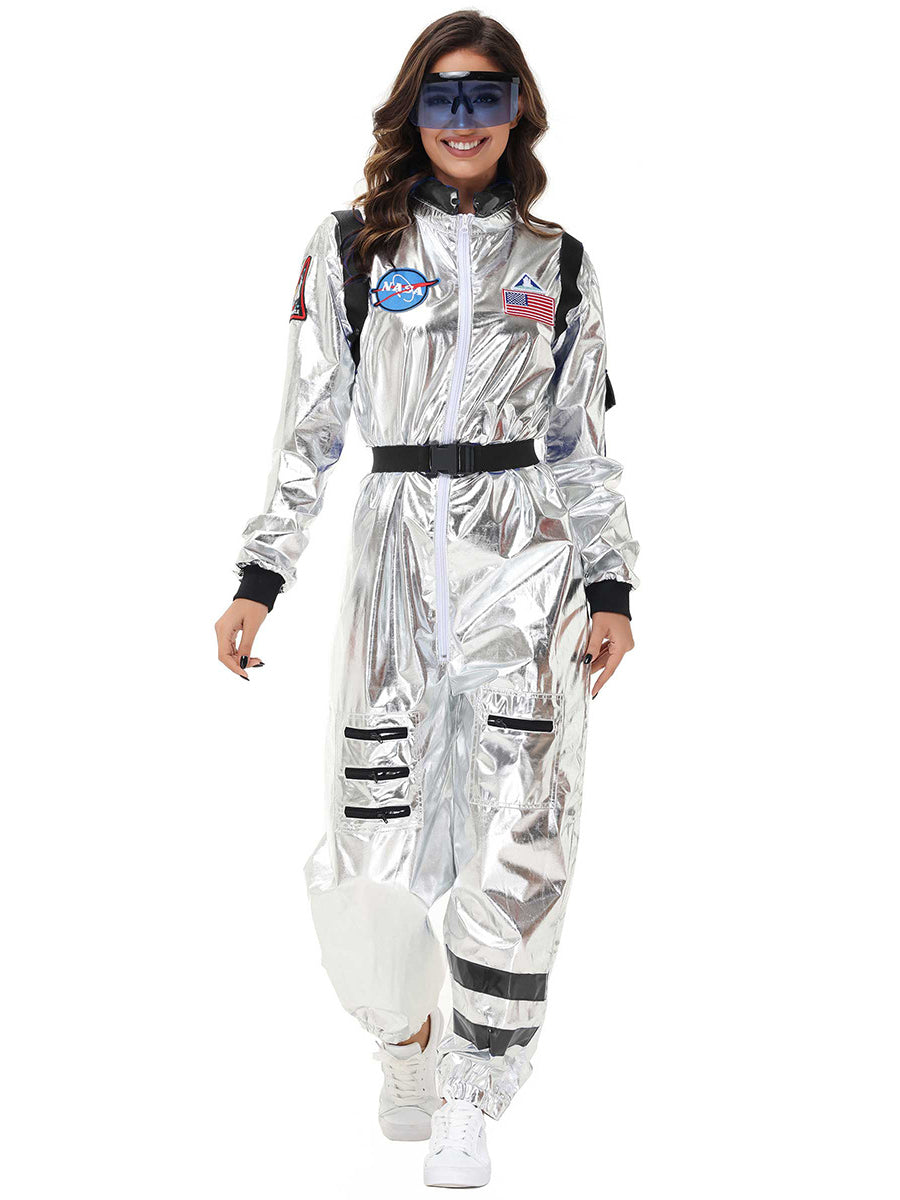 Costume Inspire Women's Metallic Silver Astronaut Costume
