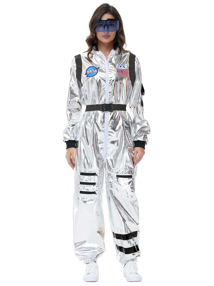 Costume Inspire Women's Metallic Silver Astronaut Costume