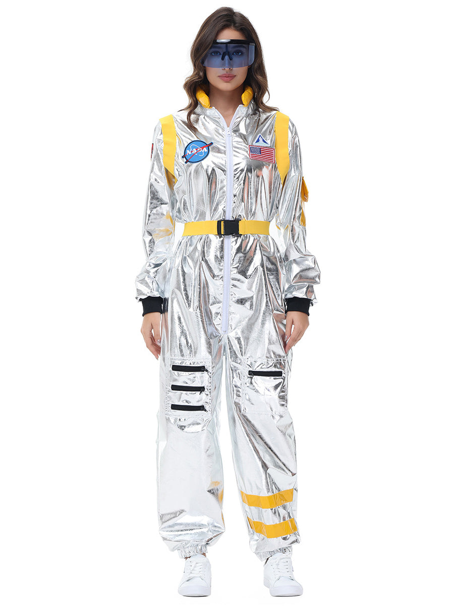Costume Inspire Women's Metallic Silver Astronaut Costume