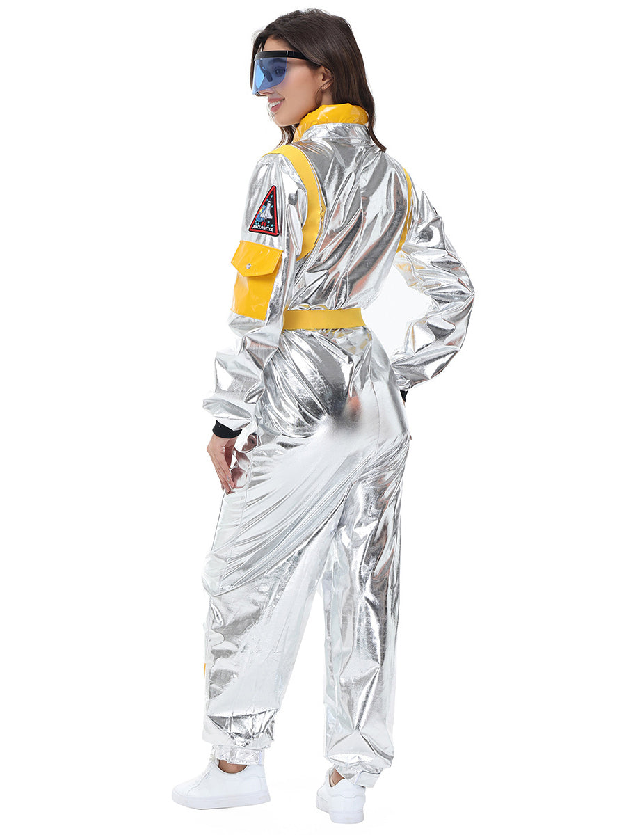 Costume Inspire Women's Metallic Silver Astronaut Costume