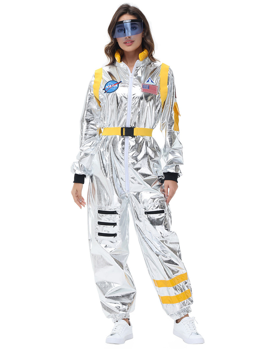 Costume Inspire Women's Metallic Silver Astronaut Costume
