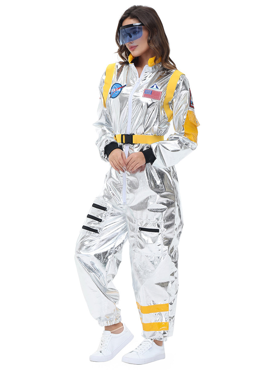 Costume Inspire Women's Metallic Silver Astronaut Costume