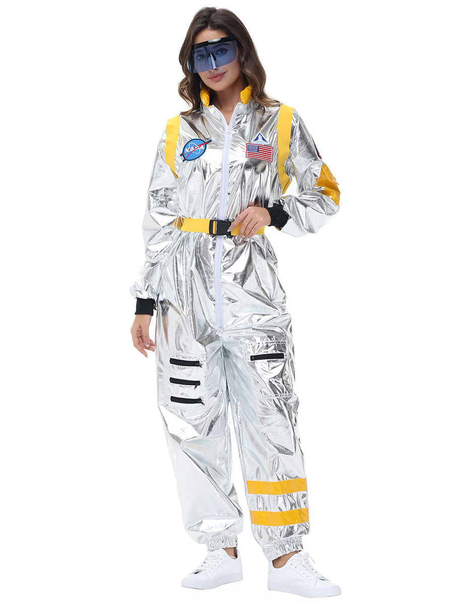 Costume Inspire Women's Metallic Silver Astronaut Costume