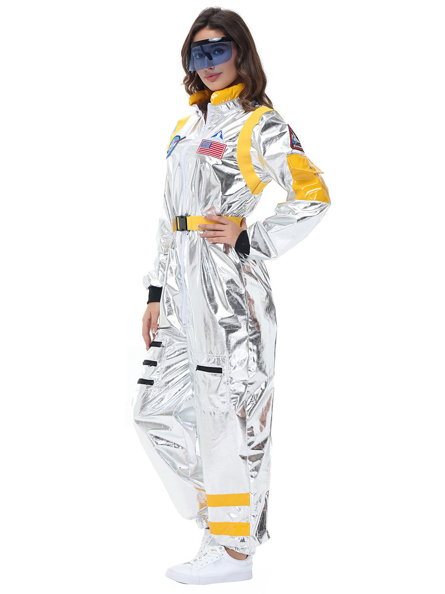Costume Inspire Women's Metallic Silver Astronaut Costume