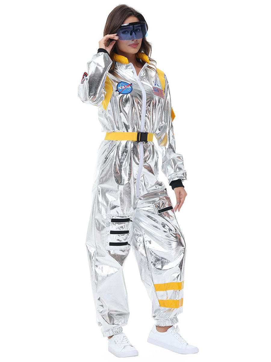 Costume Inspire Women's Metallic Silver Astronaut Costume