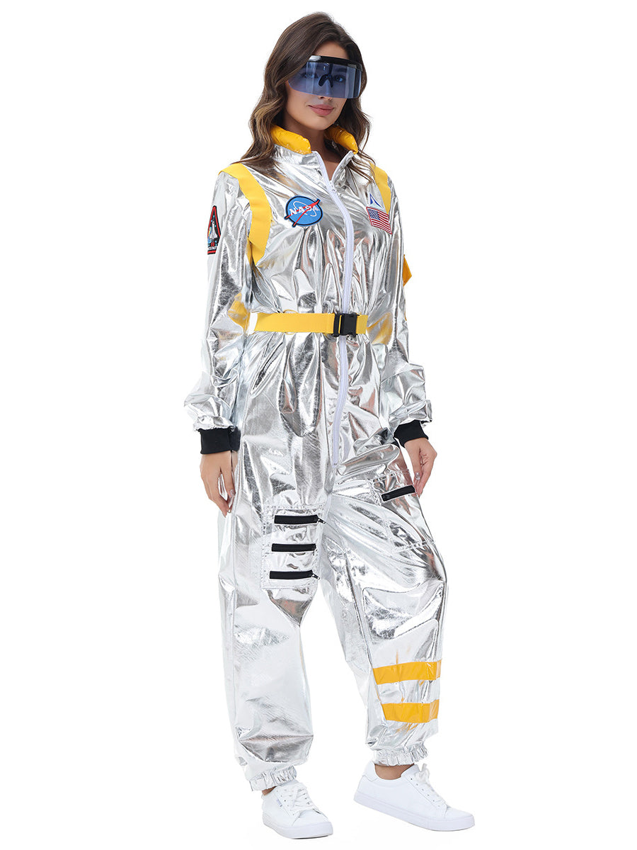 Costume Inspire Women's Metallic Silver Astronaut Costume