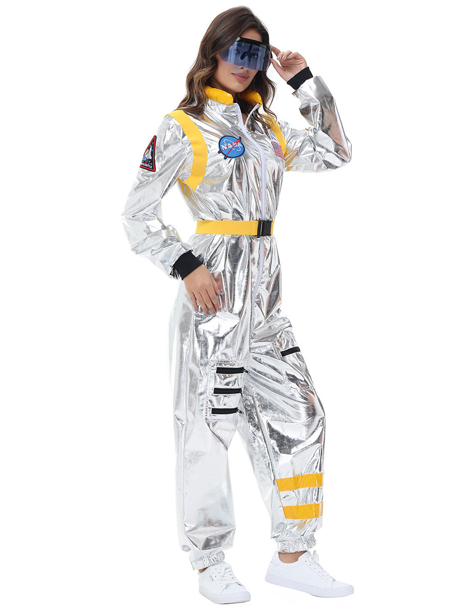 Costume Inspire Women's Metallic Silver Astronaut Costume
