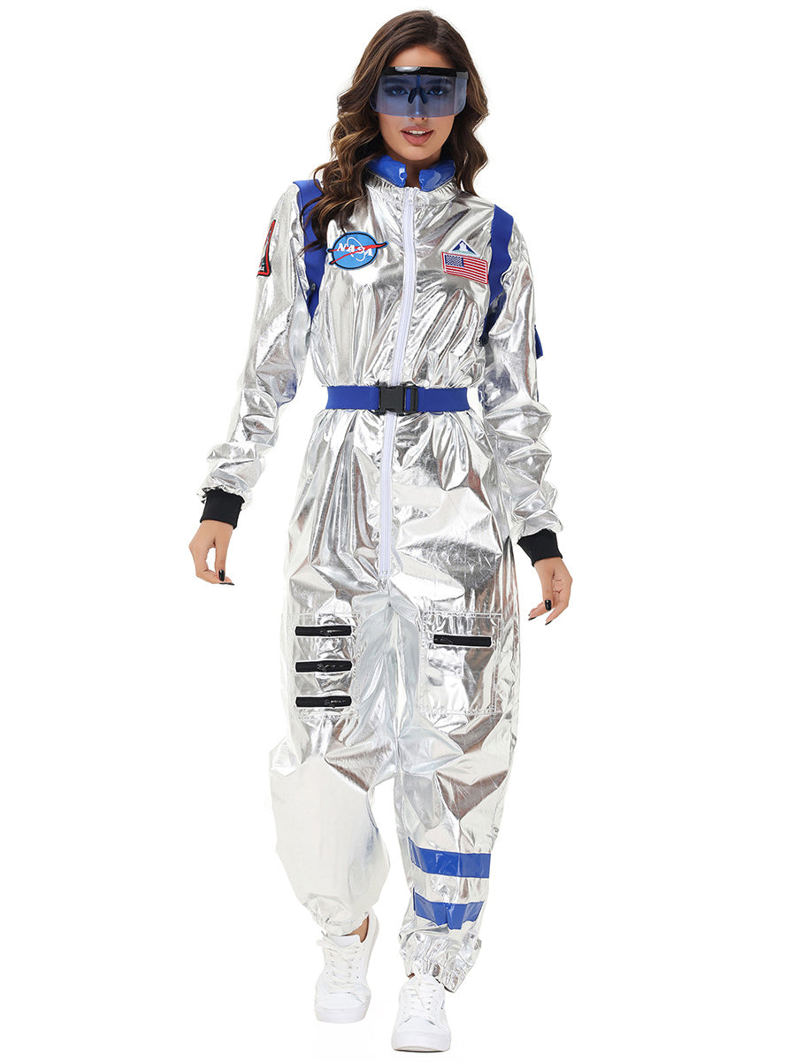 Costume Inspire Women's Metallic Silver Astronaut Costume