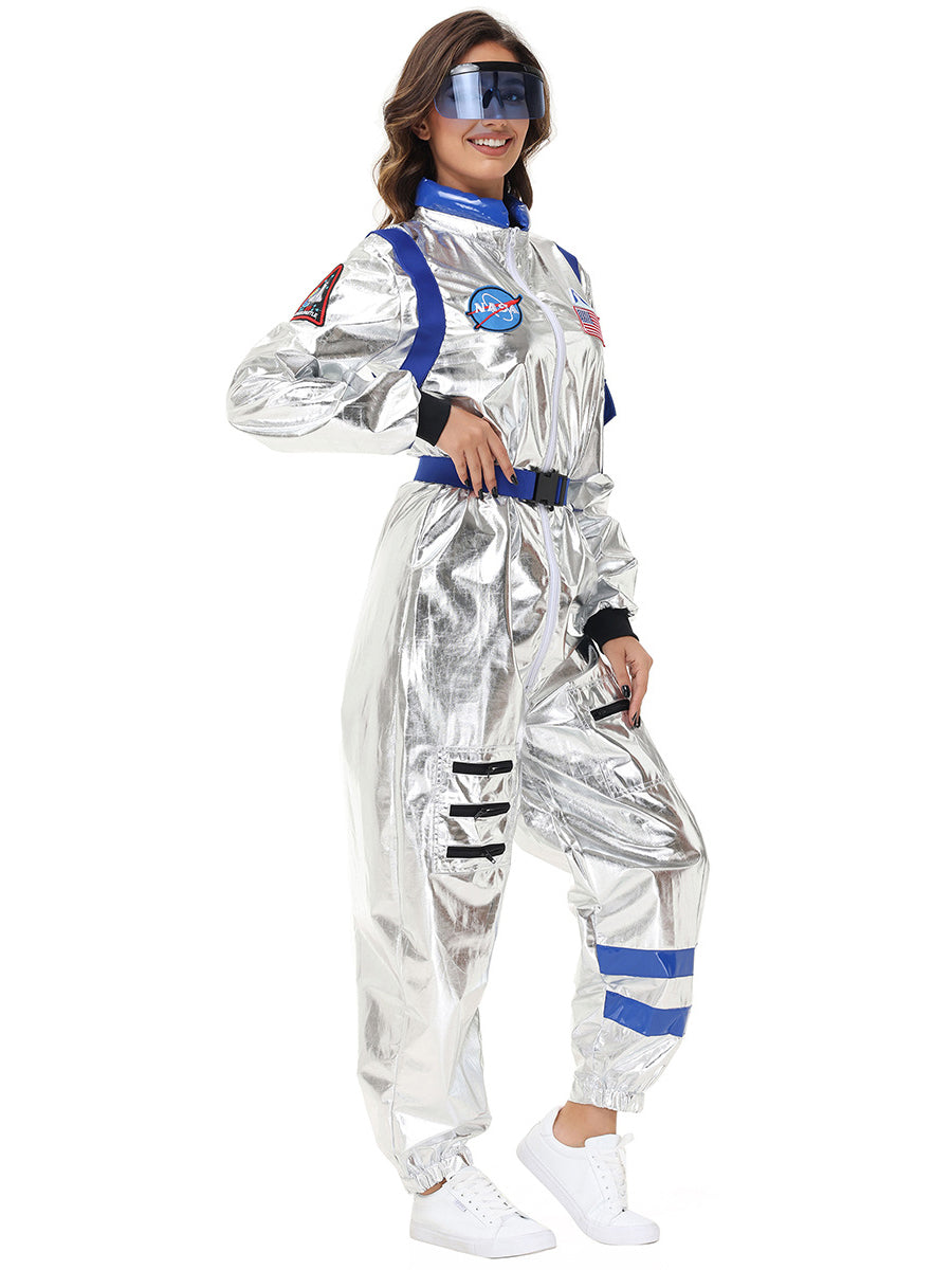 Costume Inspire Women's Metallic Silver Astronaut Costume