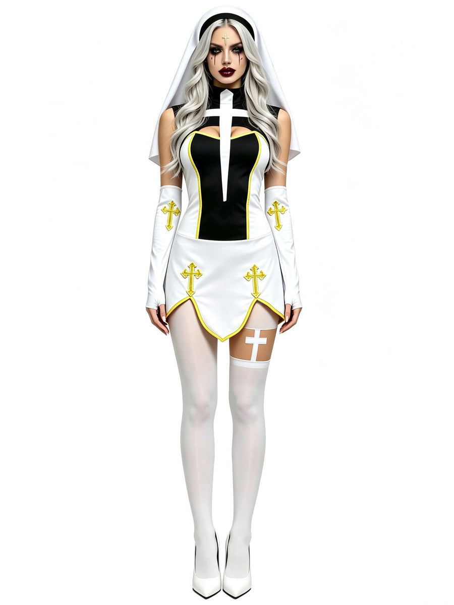 Women's Sexy Gothic Nun Costume - Costume Inspire
