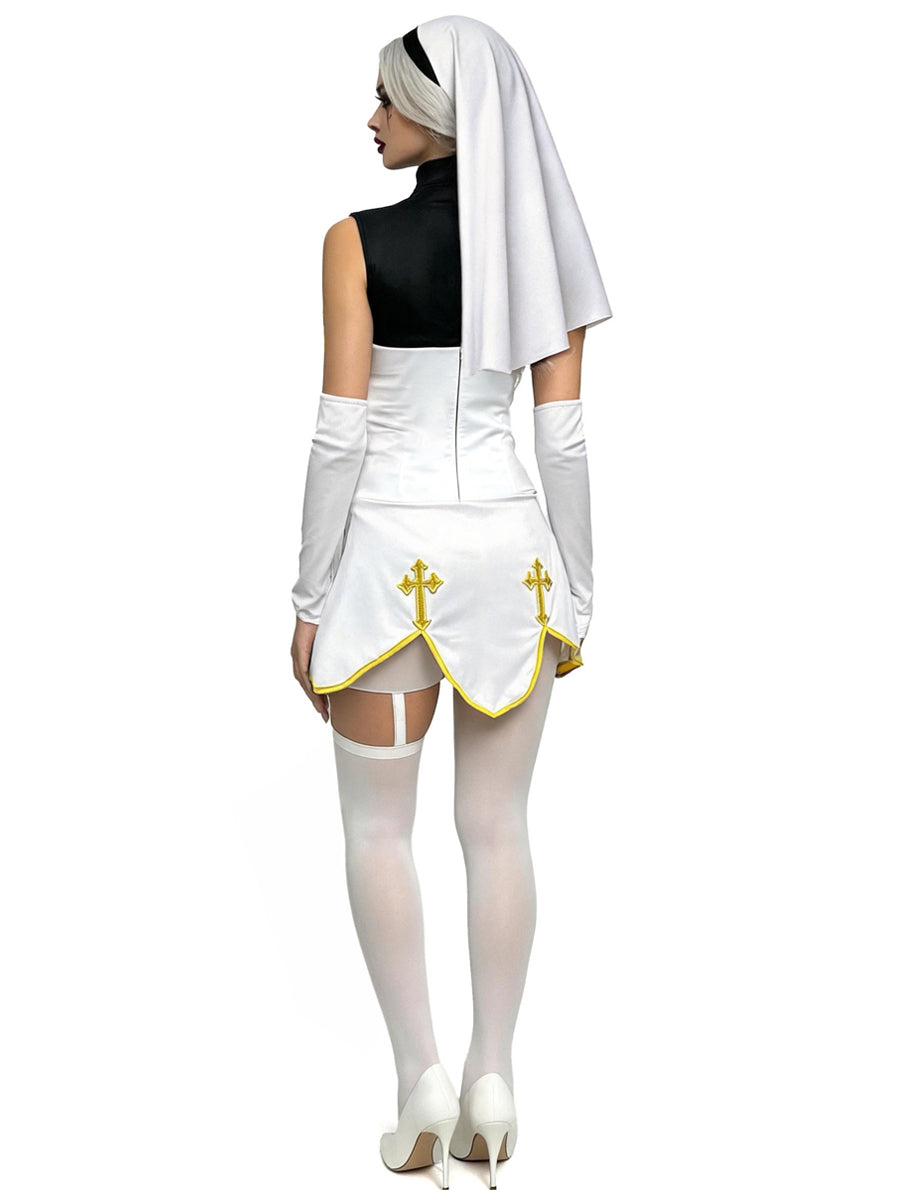 Women's Sexy Gothic Nun Costume - Costume Inspire