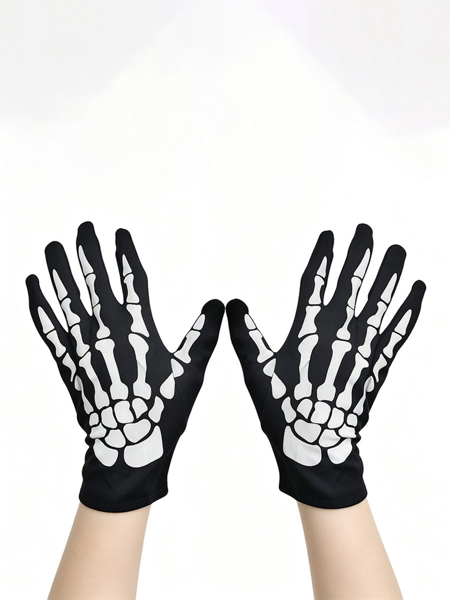 Women's Skeleton Stockings and Gloves Set - Costume Inspire